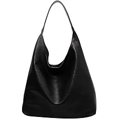 Faux Leather Tote Bag Women Hobo Bag Shoulder Tote Handbag Large Capacity Everyday Slouchy Work B... | Amazon (US)
