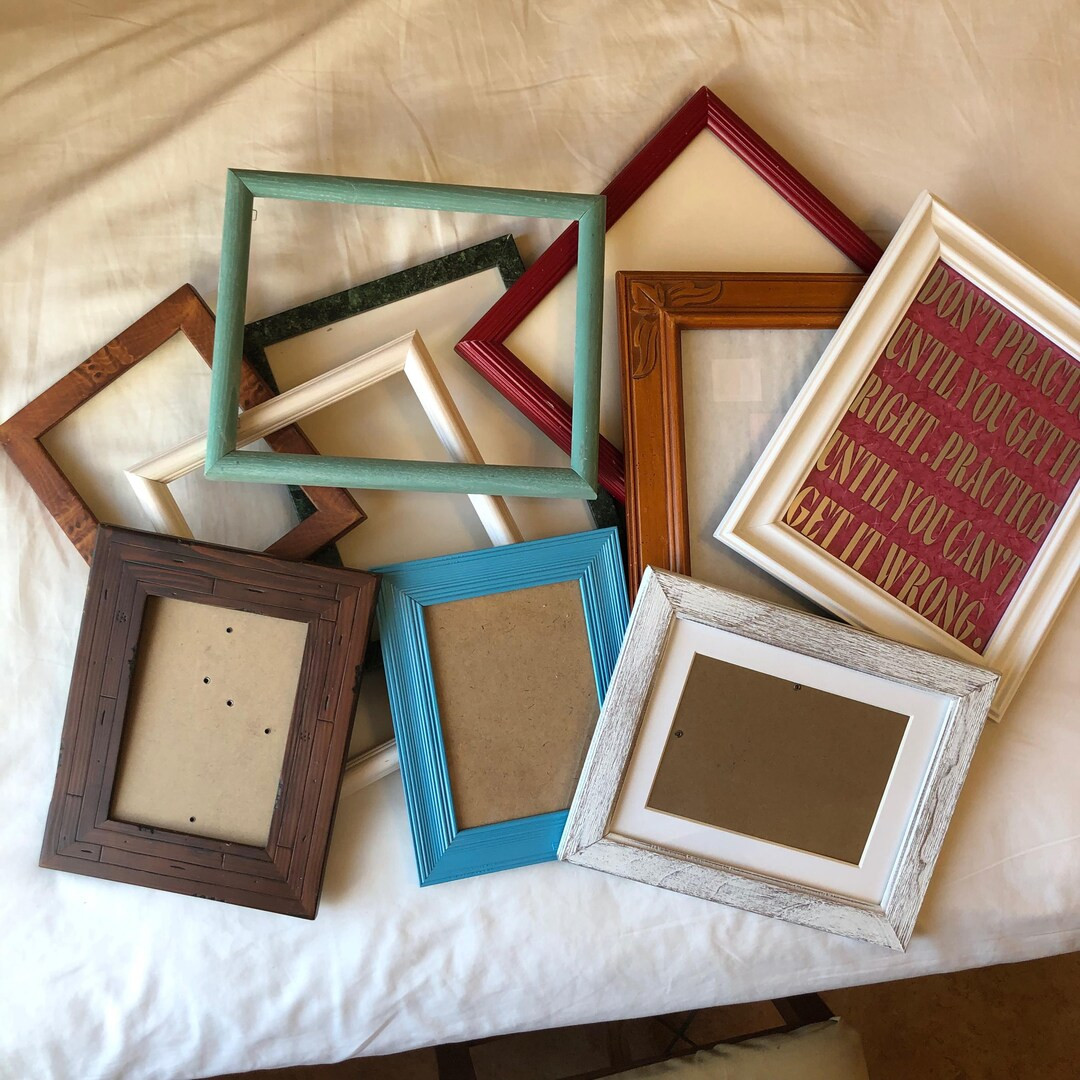 Vintage Wood Picture Frames Various Colors and Sizes - Lot of 10 - Etsy | Etsy (US)