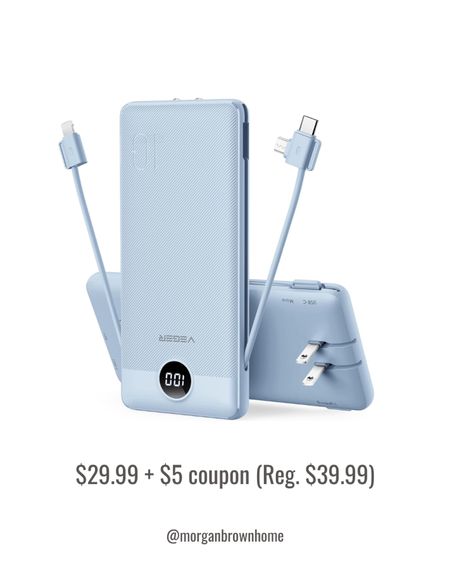 Working on projects means my handy portable charger is always with me! Get power on the go with this power bank that has built in cords  

#LTKsalealert #LTKfindsunder50 #LTKhome