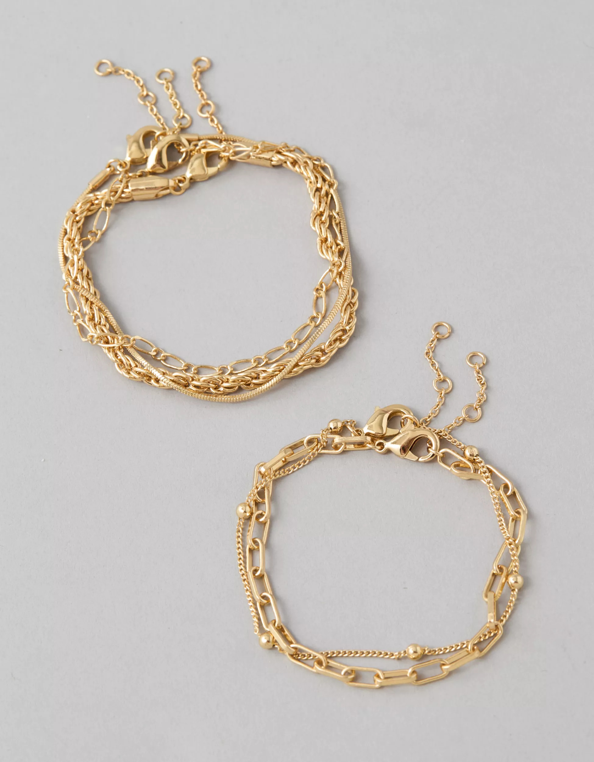 AEO Gold-Tone Bracelets 5-Pack | American Eagle Outfitters (US & CA)