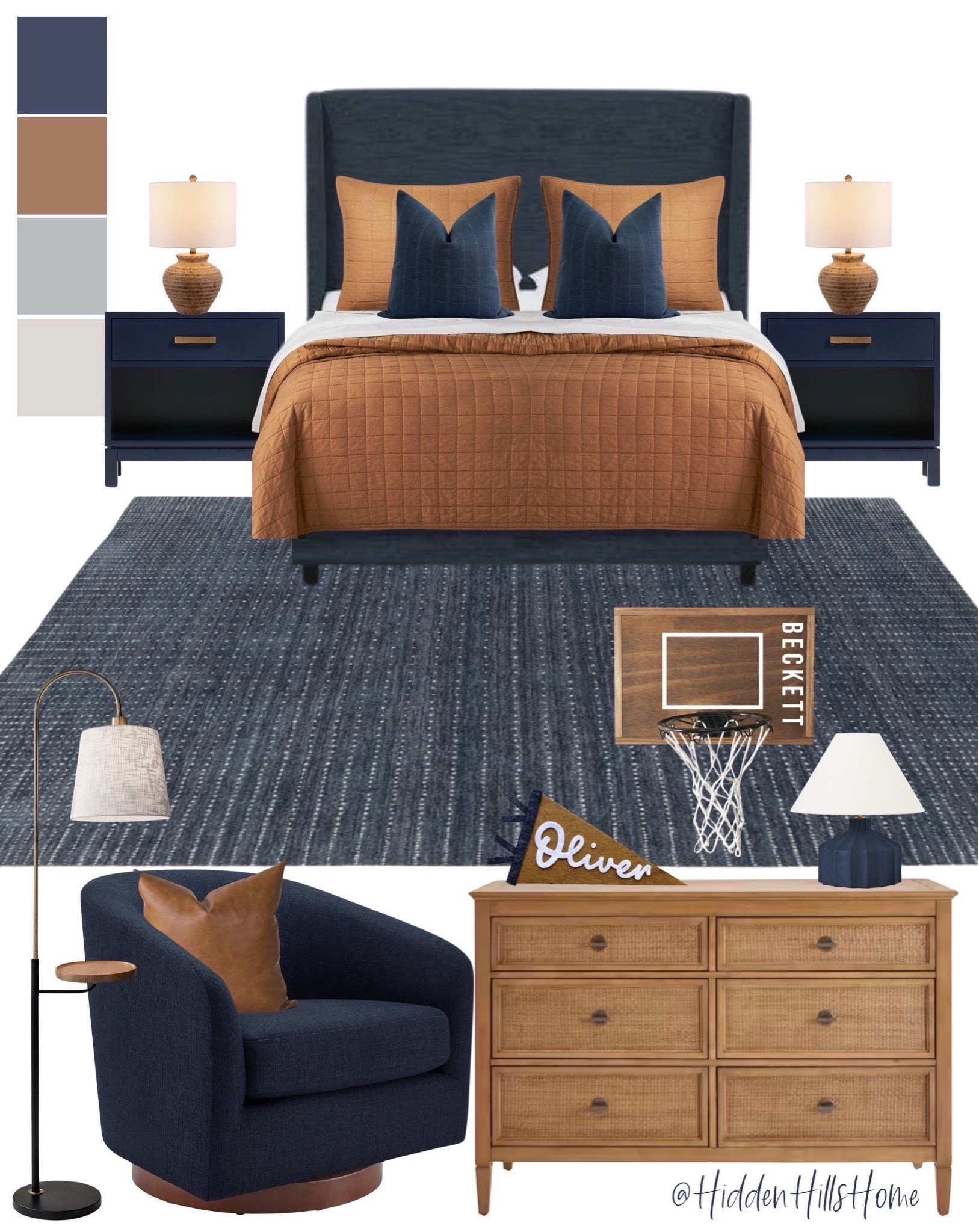 Tilly Upholstered Bed curated on LTK