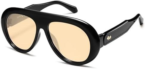 SOJOS Trendy Oversized Polarized Aviator Sunglasses Womens Men SJ2390 | Amazon (US)