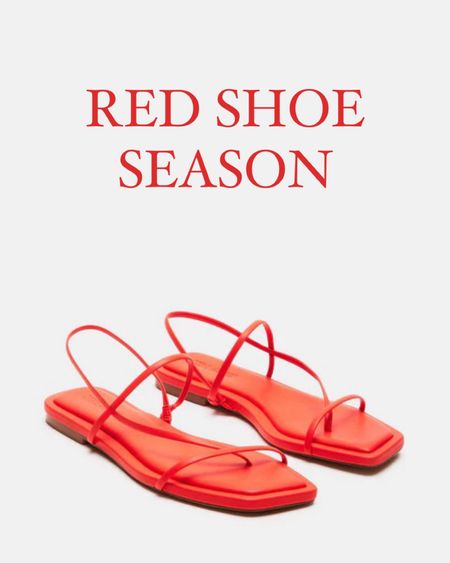 Red sandals, sneakers, and ballet flats for summer ❤️‍🔥 

#LTKStyleTip #LTKShoeCrush #LTKSeasonal