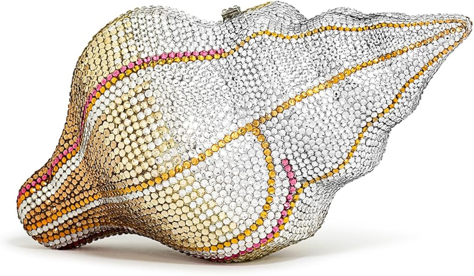 JW PEI Women's Conch Shape Faux Crystal Clutch | Amazon (US)