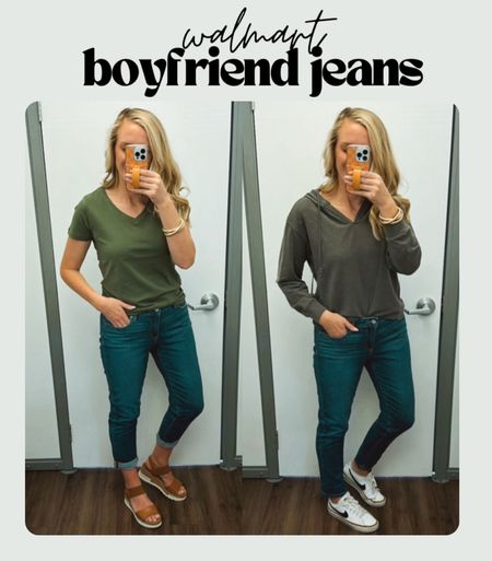 Walmart boyfriend jeans under $20! Can be worn cuffed or straight cuff. Run true to size. 





Walmart fashion. Walmart style. Time and tru. Straight boyfriend cropped jeans. Affordable fashion. 

#LTKSeasonal #LTKstyletip #LTKfindsunder50