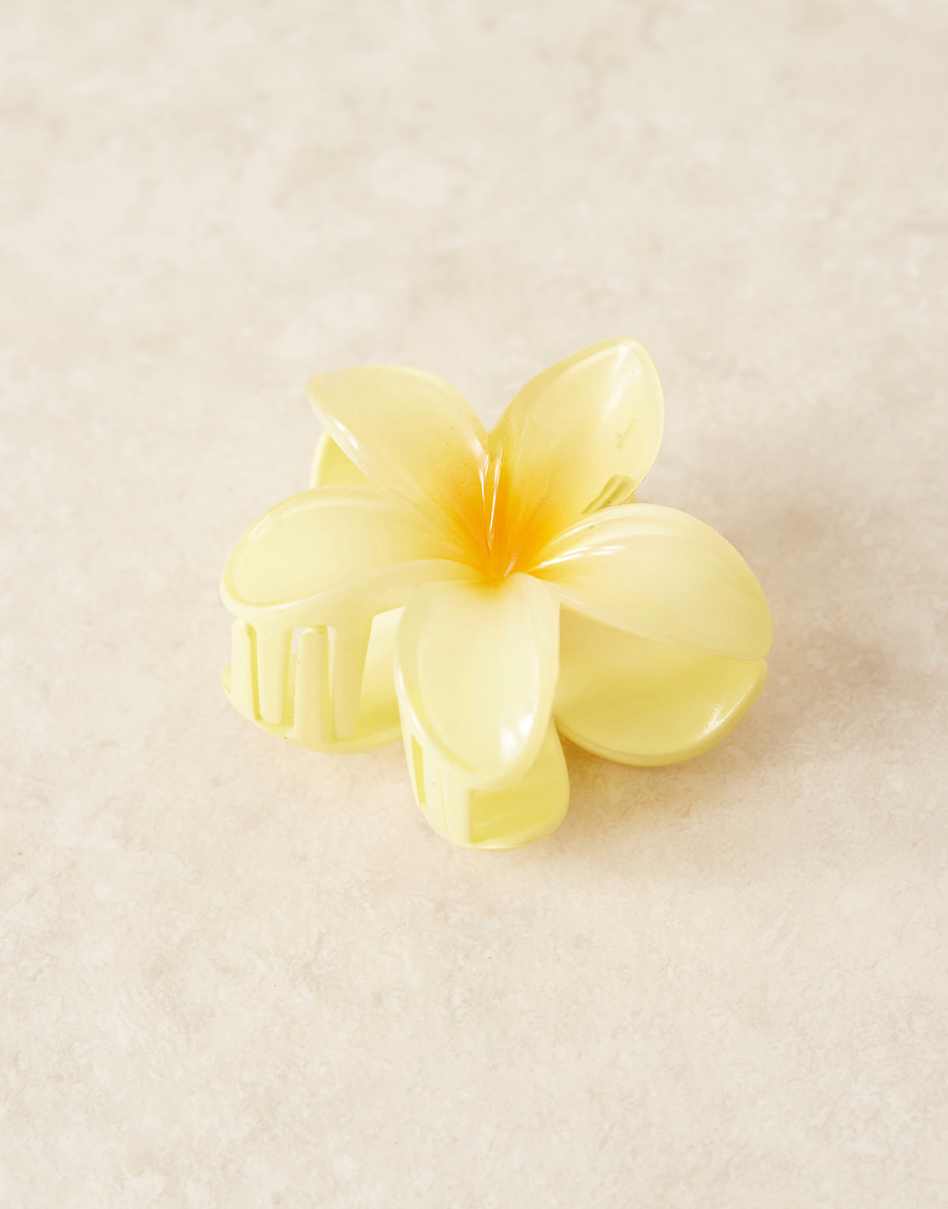 DesignB London hawaiian flower hair clip  in yellow | ASOS (Global)