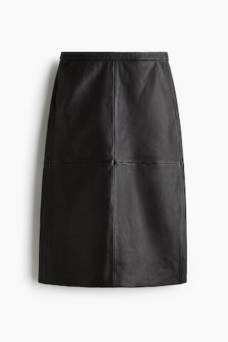 H & M - Leather pencil skirt - Brown | H&M (UK, MY, IN, SG, PH, TW, HK)