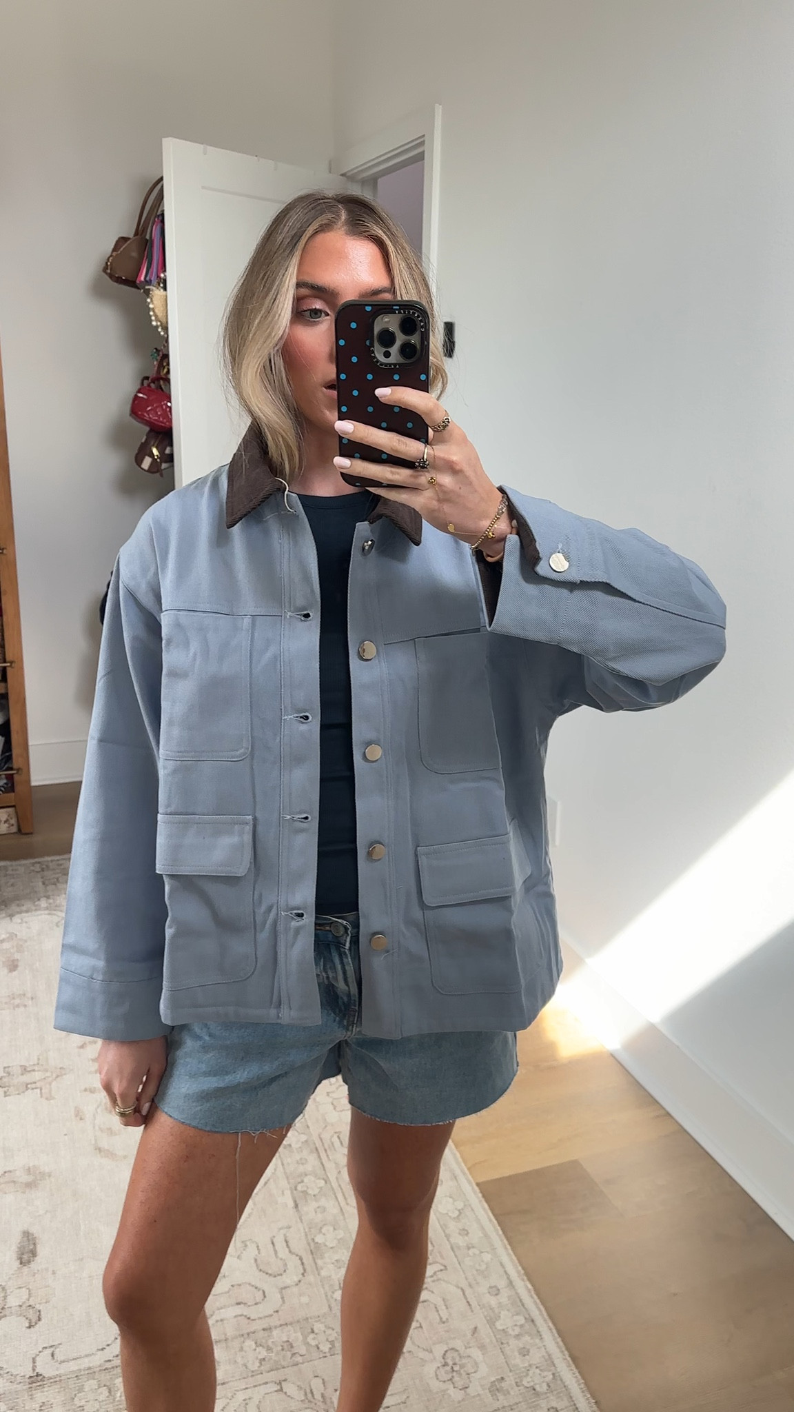 Amazon size small Chevara Women’s Combination Collar Barn Jacket Long Sleeve Button Up Utility Jacket with Pockets

#LTKSaleAlert #LTKootd #LTKSeasonal