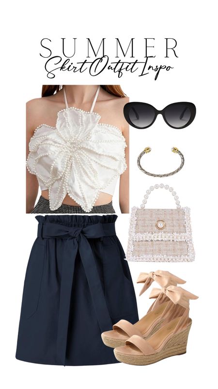 Summer skirt outfit Inspo 🤍

#LTKshoecrush #LTKstyletip #LTKfindsunder50