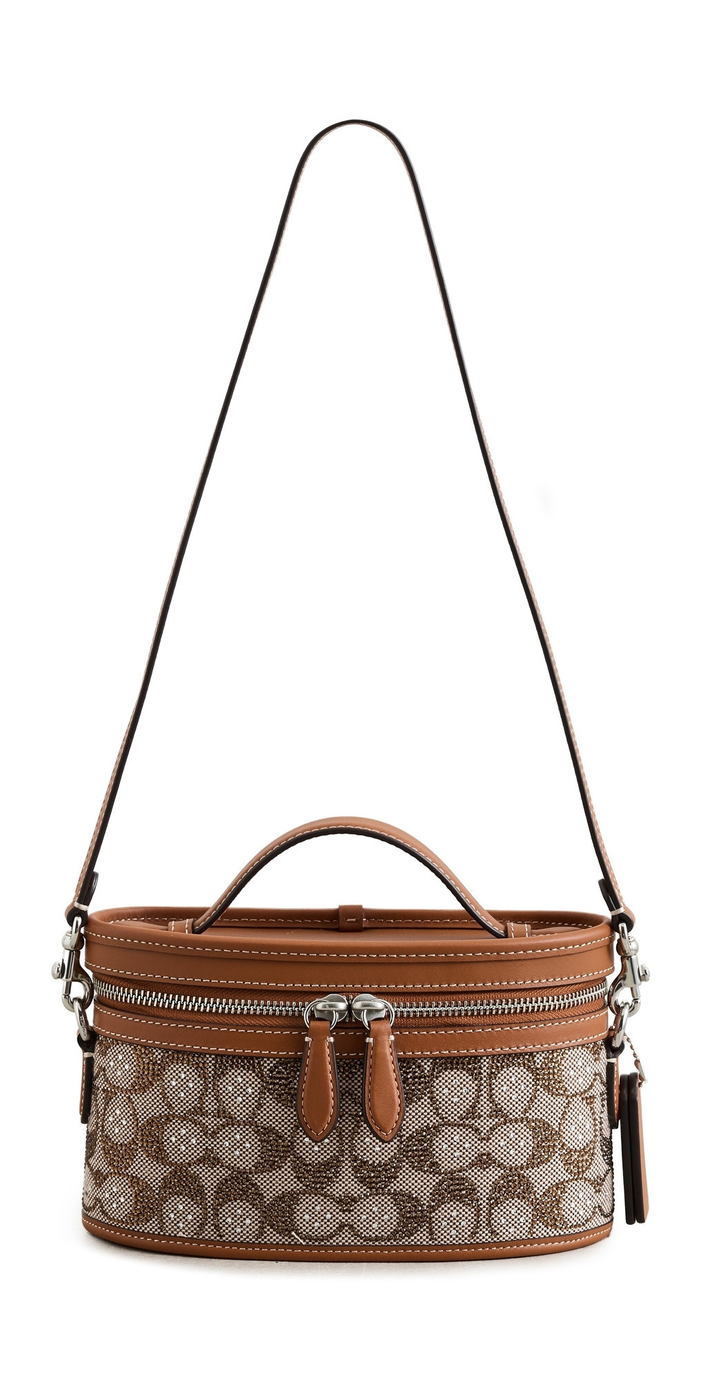Coach Crystal Signature Jacquard Trail Bag LH/Burnished Amber One Size | Shopbop