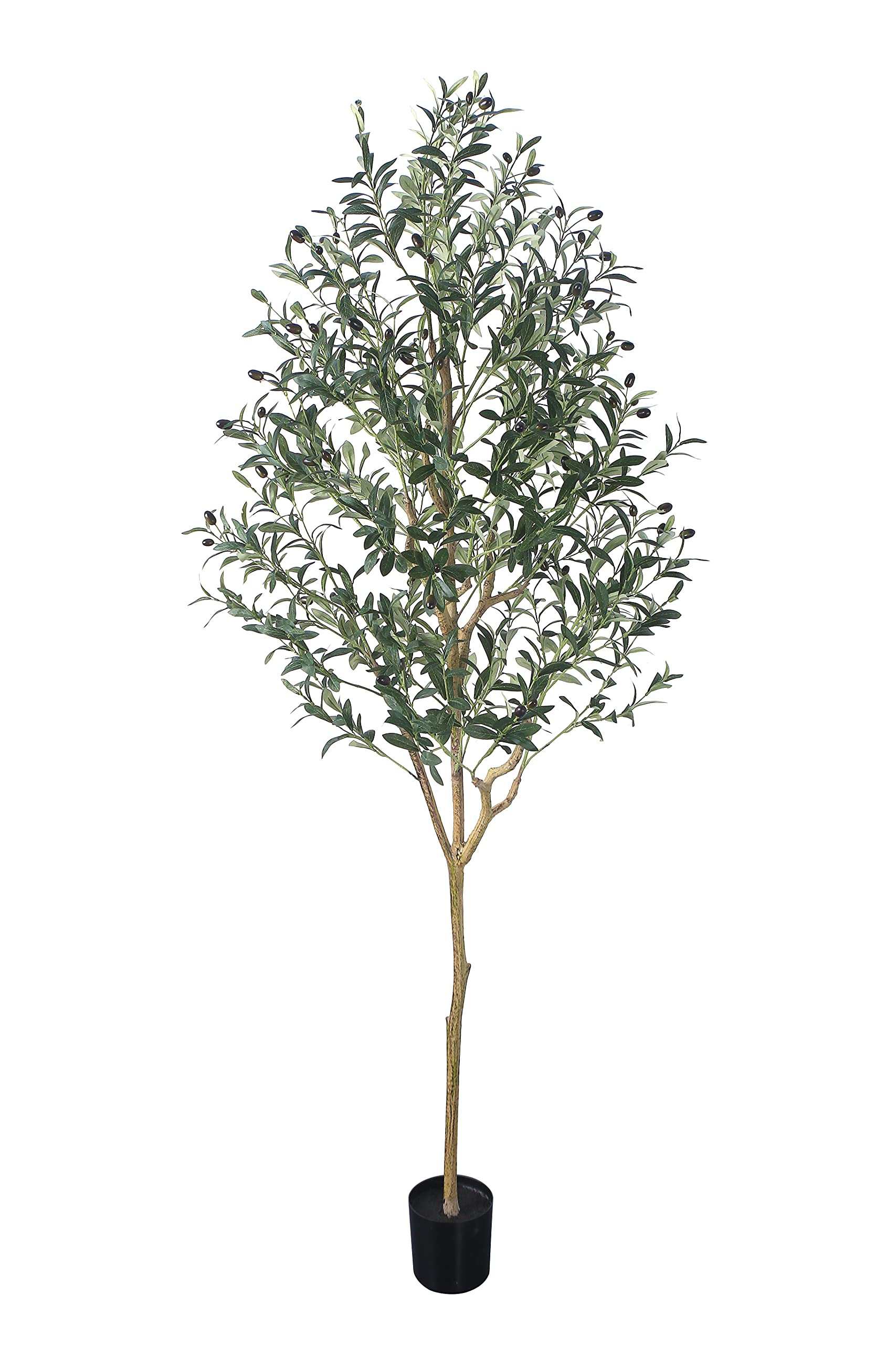 Phimos Artificial Olive Tree Tall Fake Potted Olive Silk Tree with Planter Large Faux Olive Branc... | Amazon (US)