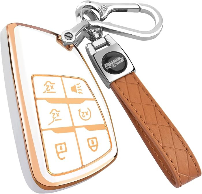 for Chevy Key Fob Cover with Keychain,Key Case Shell TPU Protection Compatible with Chevy GMC Yuk... | Amazon (US)