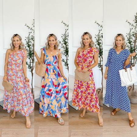 Amazon vacation dresses. So easy to dress up and down // wearing a tts S in all!

Easter, wedding guest dress, spring outfit, dress, work outfit, date night outfit, vacation outfit 

#LTKsalealert #LTKtravel #LTKSeasonal