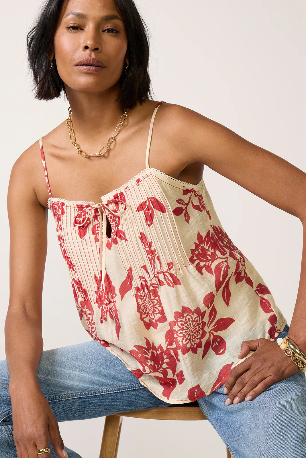Riley Pintuck Top | Evereve