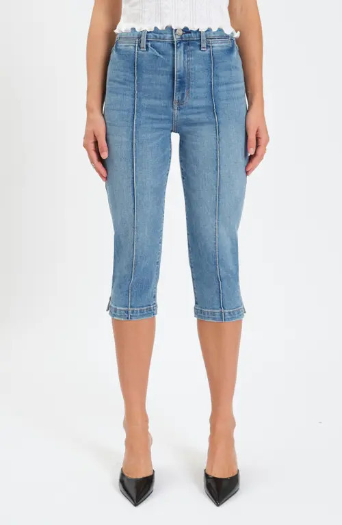 DAZE Midtown High Waist Capri Jeans in Text Me at Nordstrom, Size 27 | Nordstrom