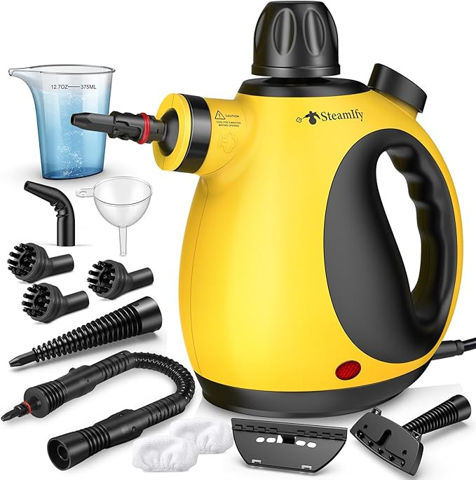 Pressurized Handheld Steam Cleaner for Home, Multi-Surface Steamer with 12 Accessories, 12.8oz Na... | Amazon (US)