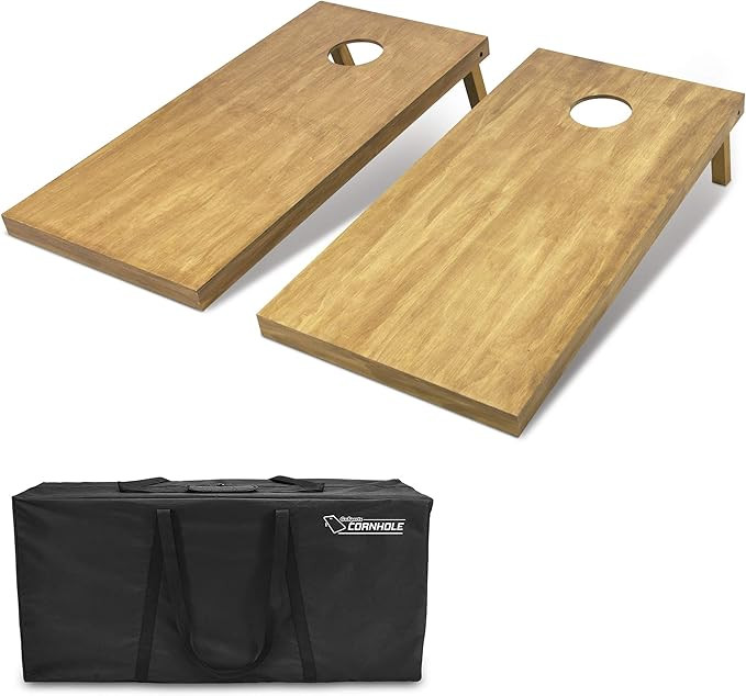 GoSports Wedding Corn Hole Set | Regulation Size with Solid Stained Wood Construction | Amazon (US)