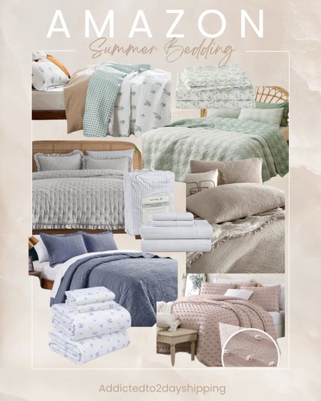 AMAZON- Summer bedding 
I am loving all these colors for switching up your bedroom look!
I am also loving the quilt style, the florals and stripes and muted tones!

Comforter set, light weight bed throw, quilted comforter, seasonal bed sheets


#LTKFindsUnder100 #LTKHome #LTKFindsUnder50
