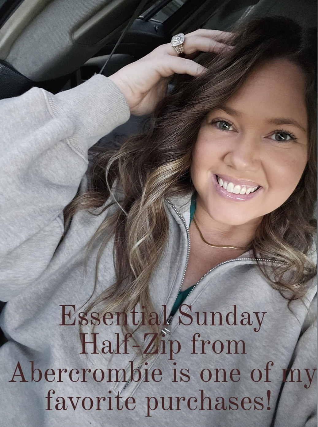 Cozy vibes unlocked! 🍂 This Essential Sunday Half-Zip Pullover from Abercrombie in the color Oatmeal is the ultimate staple for layering this season. I went with a large for that perfect oversized look, and it’s giving all the comfy-chic energy I need! Whether you're running errands or lounging, this 3/4 zip is a must-have.Shop it now through my affiliate link and snag it just in time for #CyberWeek deals!👉 https://community.abercrombie.com/s/heather.d@abercrombie #AbercrombiePartner

#LTKHoliday #LTKStyleTip #LTKFindsUnder100
