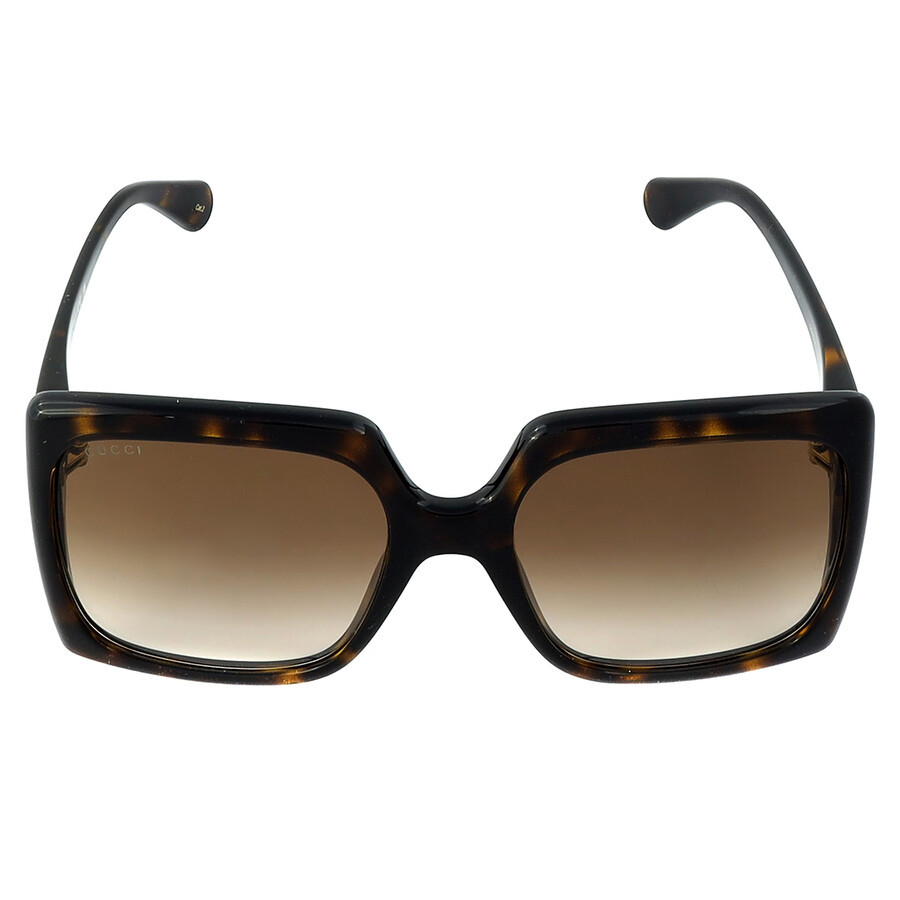 Gucci Brown Gradient Square Ladies Sunglasses GG0876S 002 60 | Jomashop.com & JomaDeals.com