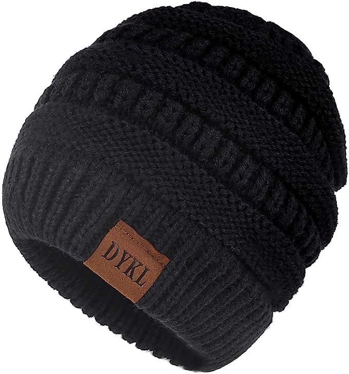 DYKL Kids Winter Warm Knit Hats for Boys Girls Soft Toddler Beanies for Boys Girls | Amazon (US)