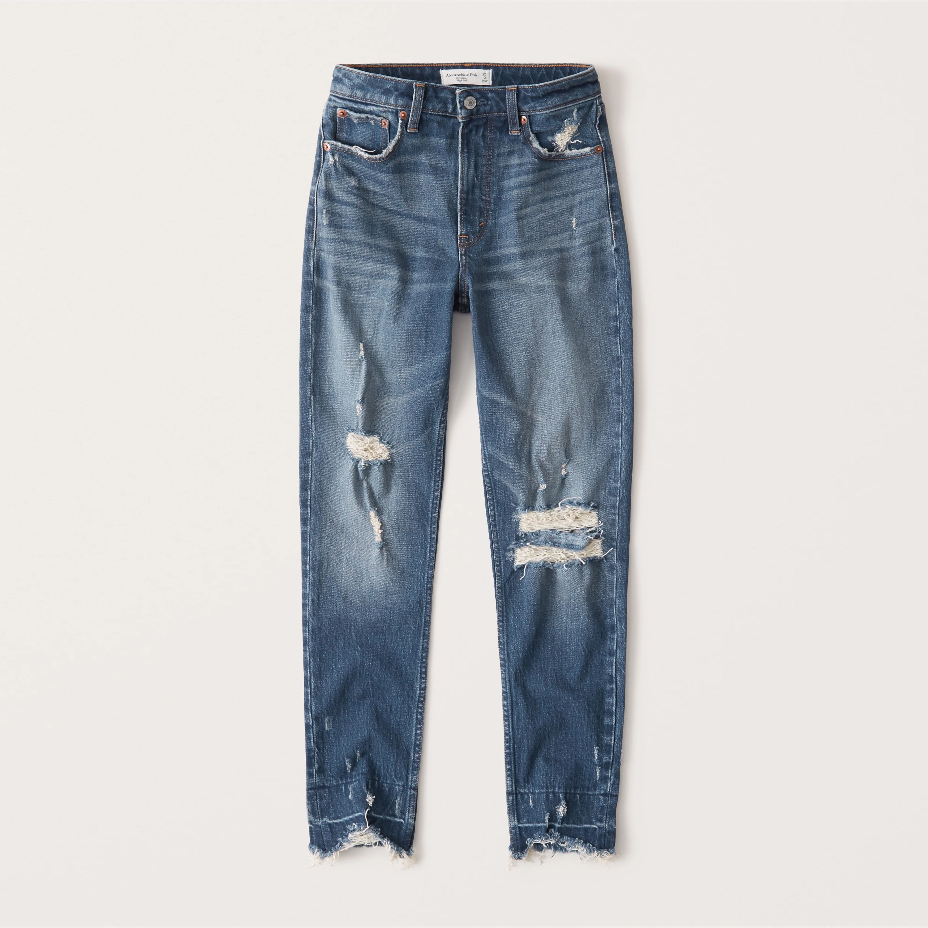 Shown In dark ripped wash | Abercrombie & Fitch (US)