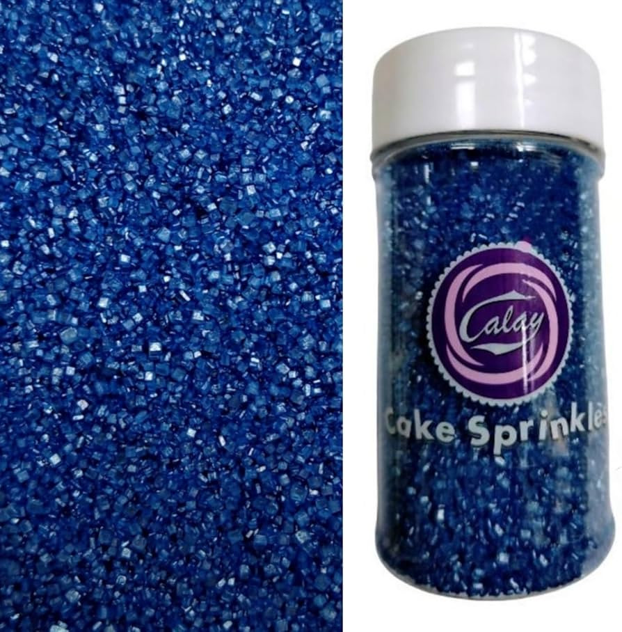 Essbare Kuchen Dekoration Zuckersand Schleifzucker Blau 90g 3,17oz Kuchen Brot Eis Dekoration Hal... | Amazon (DE)