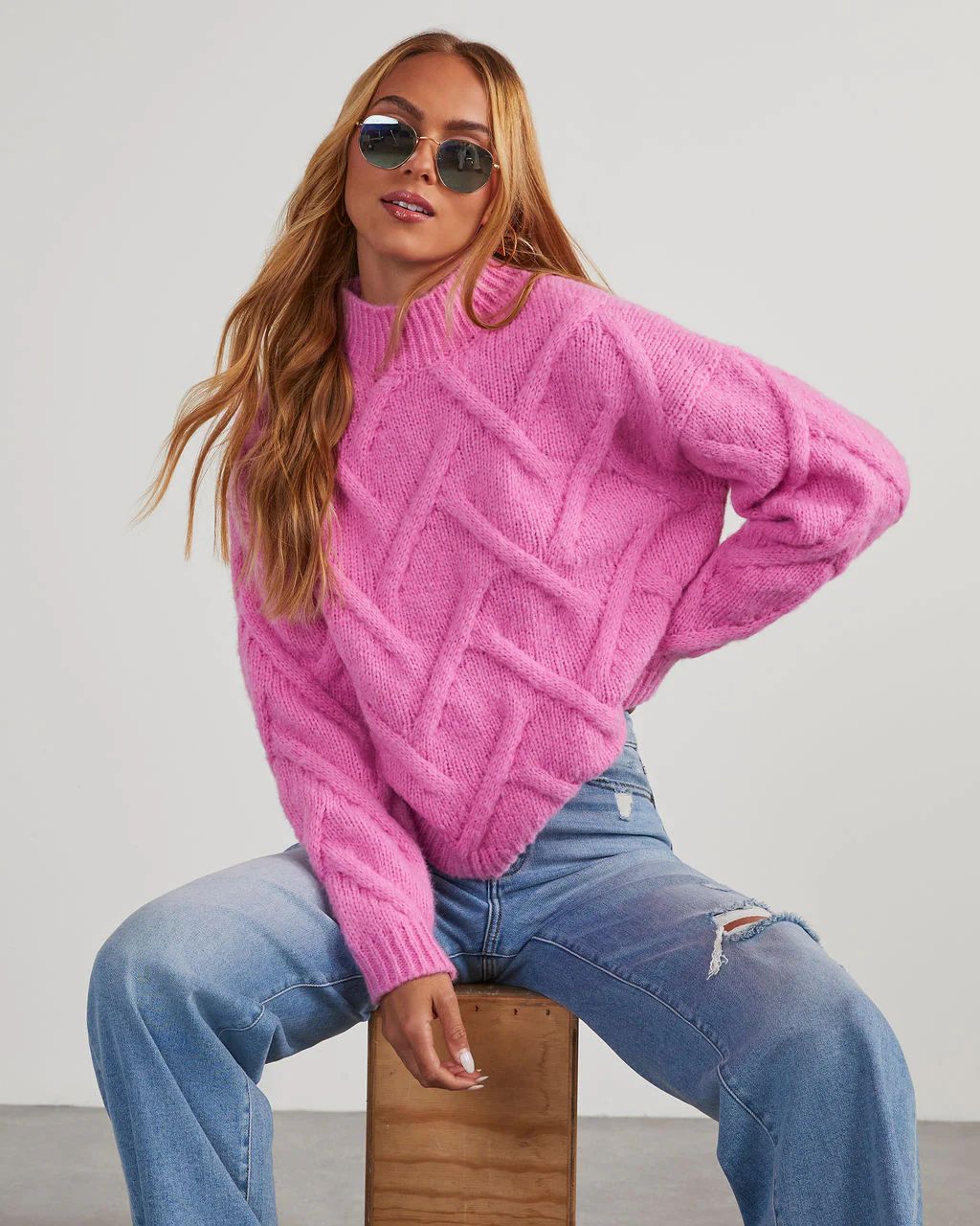 Joan Cable Knit Sweater | VICI Collection
