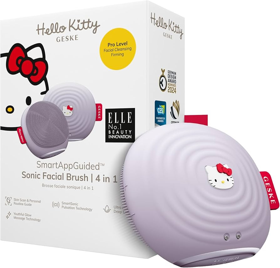 x Hello Kitty SmartAppGuided Sonic Facial Brush | 4 in 1 Electric Cleansing Brush | Daily Skincar... | Amazon (US)