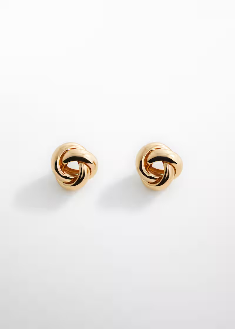 Intertwined hoop earrings -  Women | Mango United Kingdom | MANGO (UK)