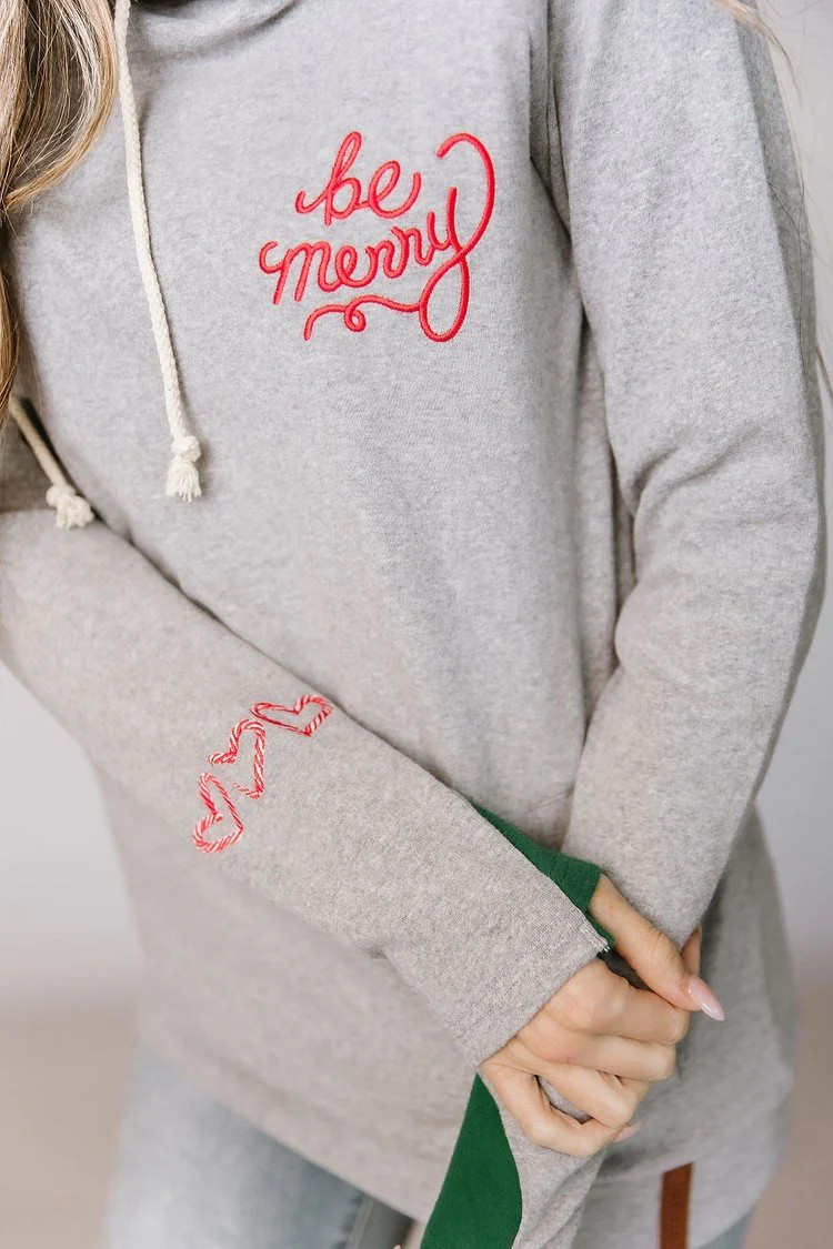 PREORDER: DoubleHood™ Sweatshirt - Be Merry | Mindy Mae's Market