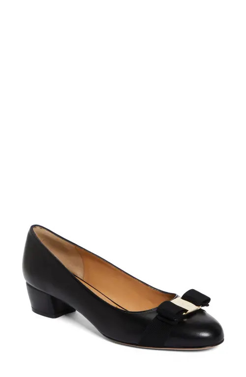 FERRAGAMO Vara Soft Pump in Black at Nordstrom, Size 11 | Nordstrom