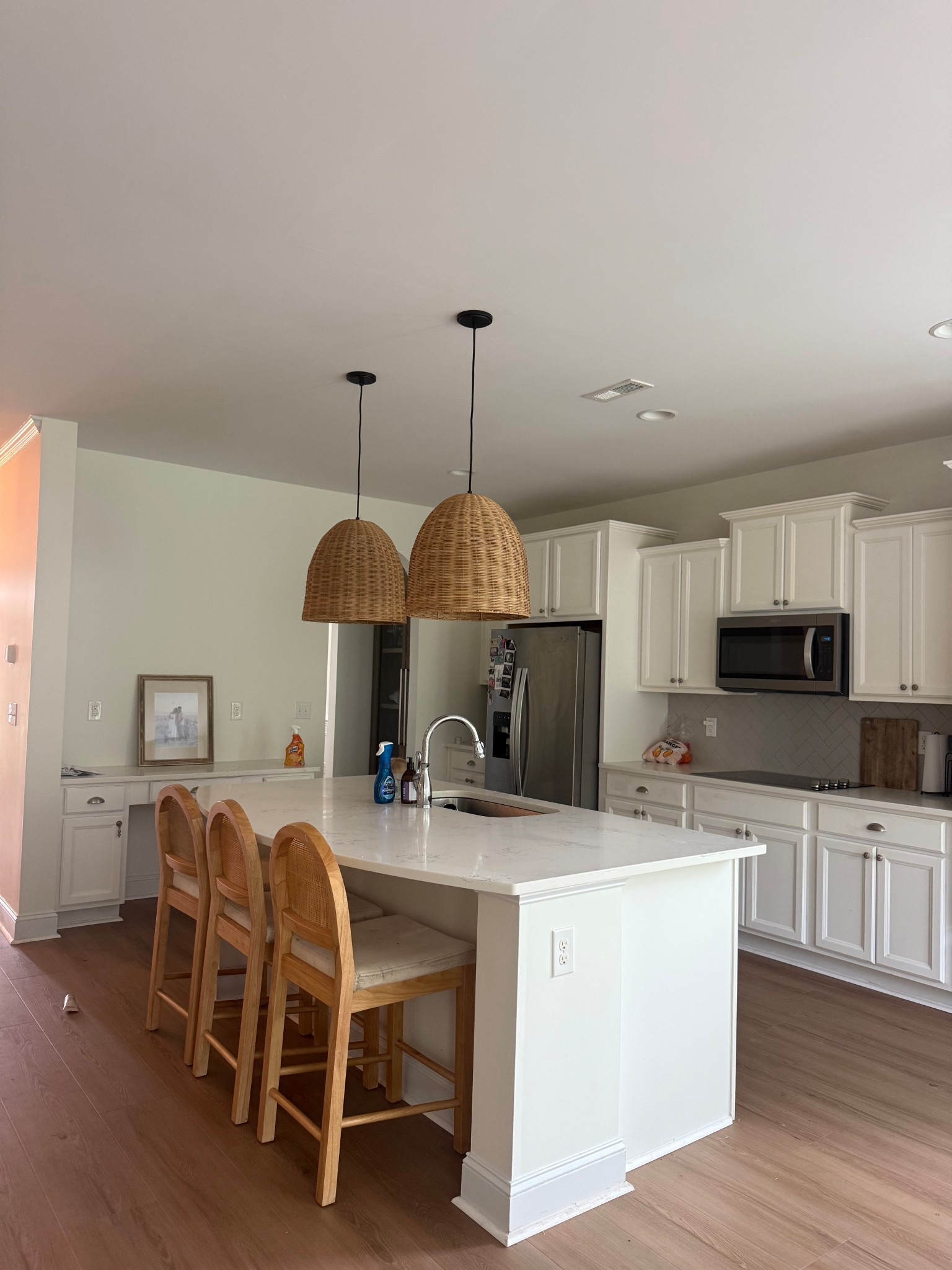 We have the warm pine barstools & 19in pendants ☁️🤍 

#LTKFamily #LTKHome #LTKFindsUnder50