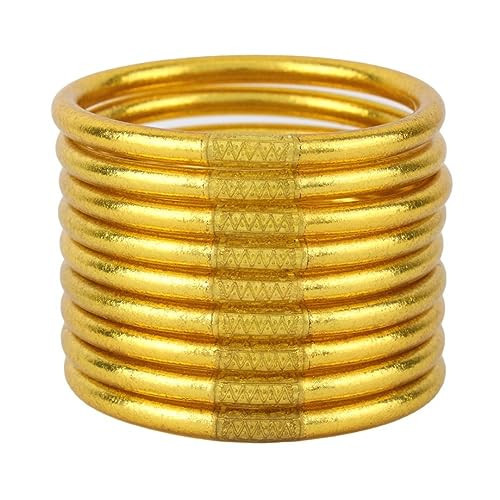 BuDhaGirl Gold All Weather Bangles® (AWB) - Serenity Prayer | Amazon (US)