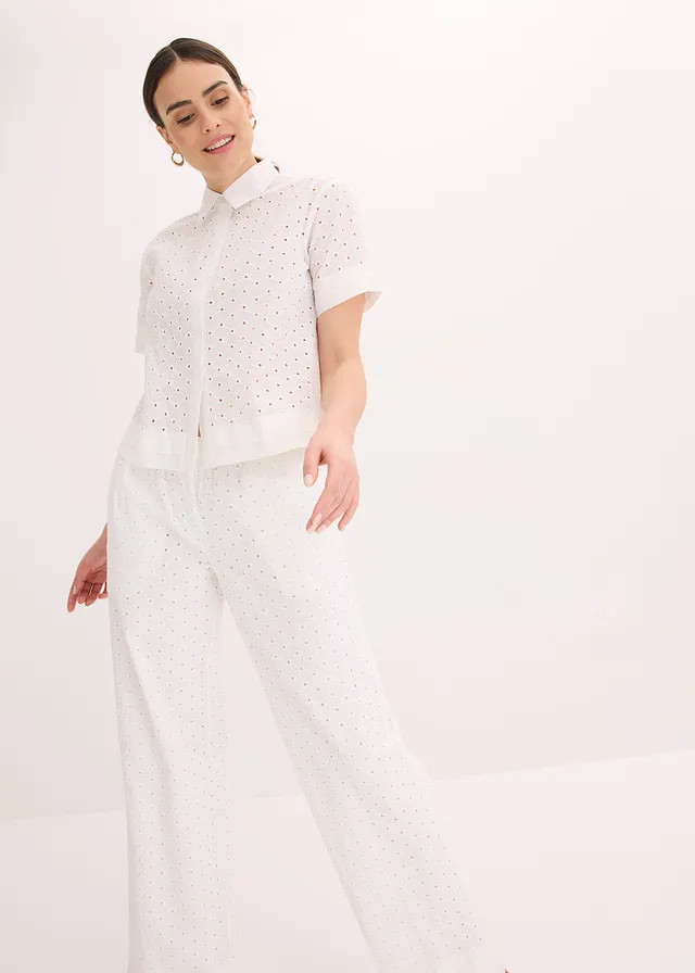 Blouse met broderie wolwit | Bonprix NL (Influencer)