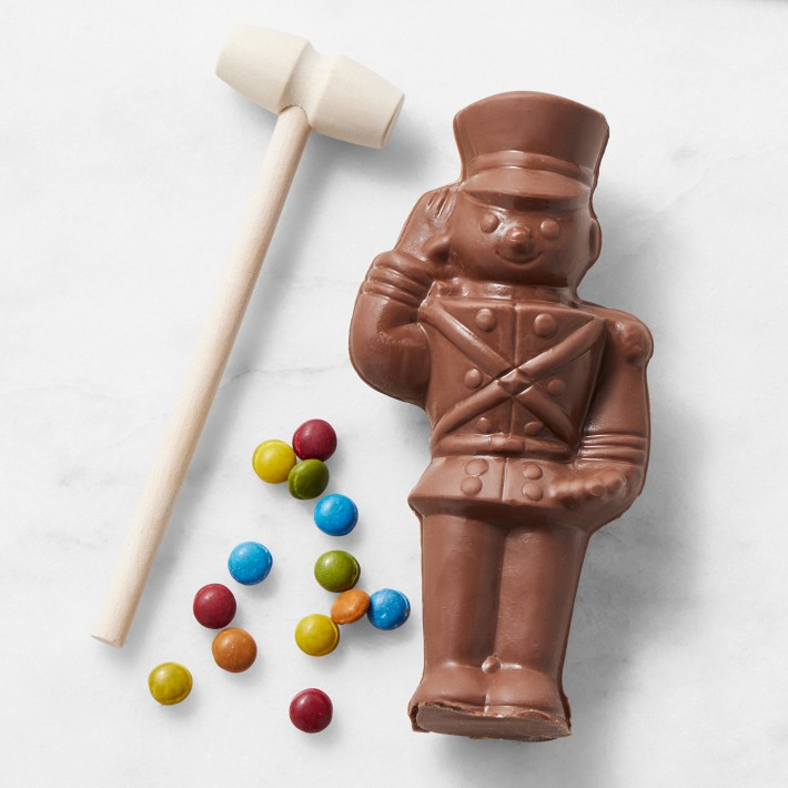 Breakable Chocolate Nutcracker | Williams-Sonoma