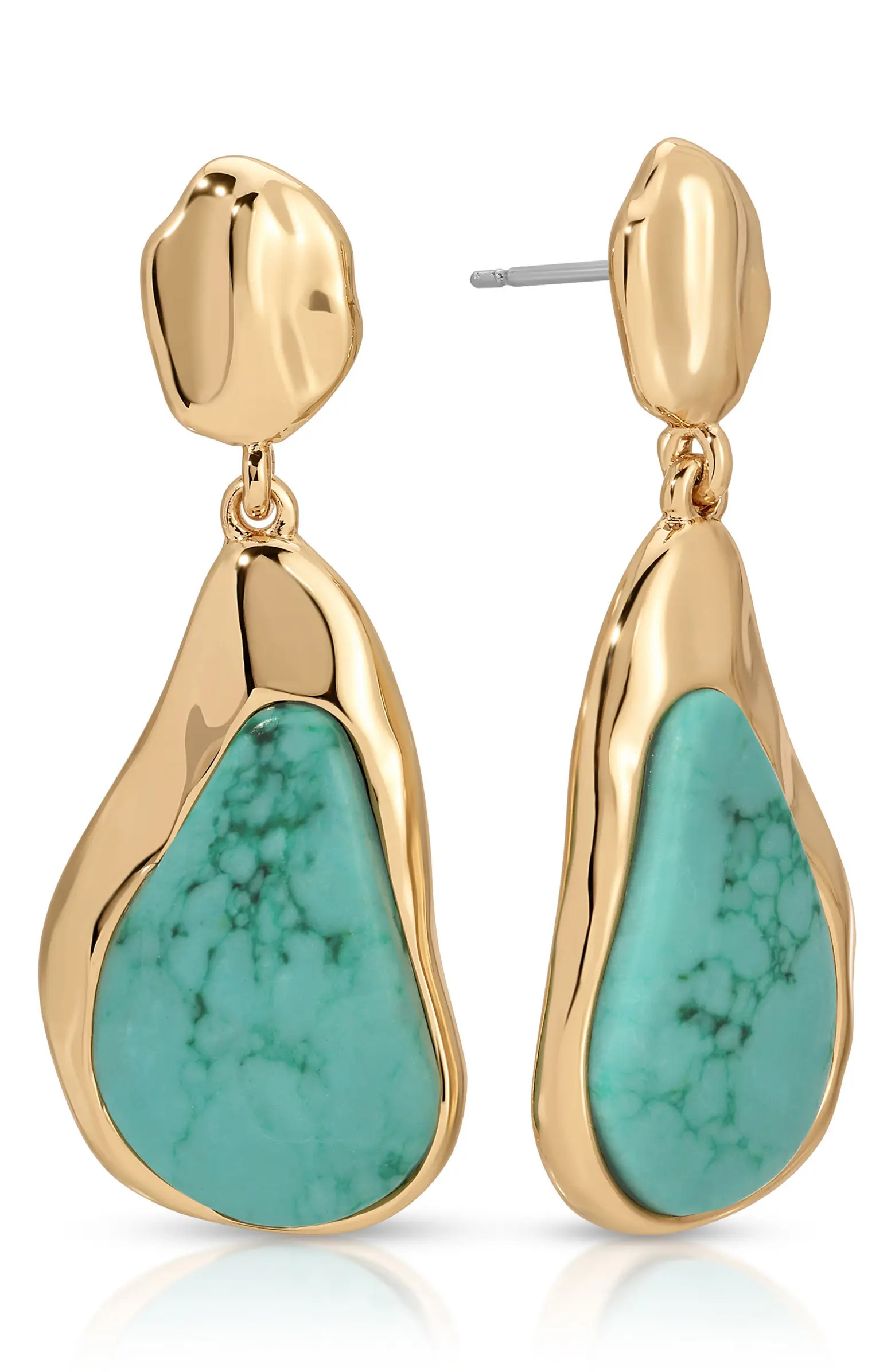 Ettika Hidden Stone Molten Drop Earrings | Nordstrom | Nordstrom