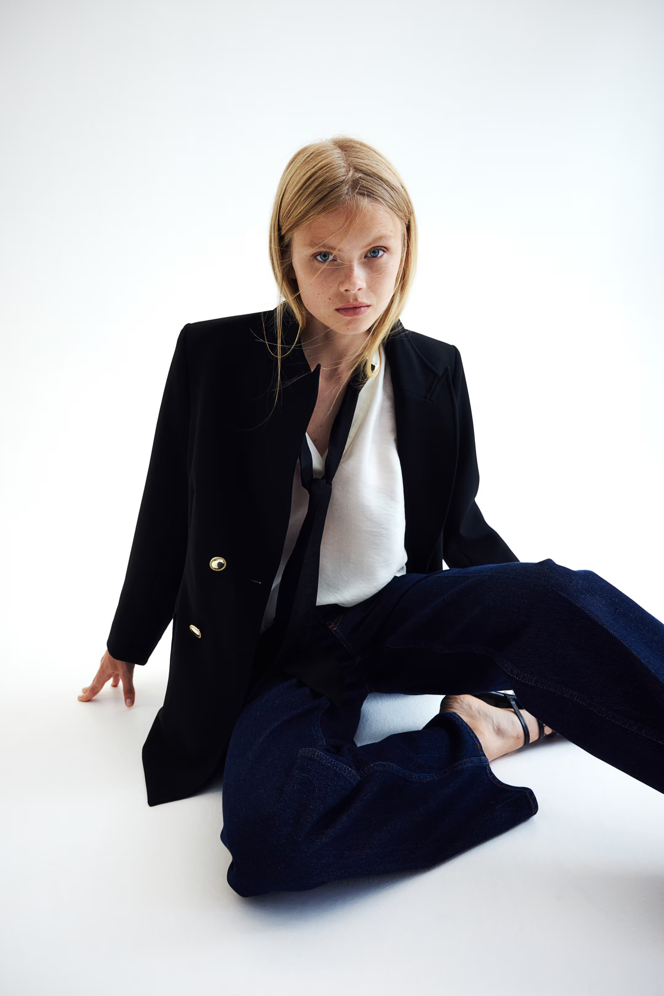 Button-Detail Jacket - Black - Ladies | H&M US | H&M (US + CA)