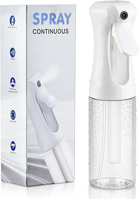 Continuous Spray Bottle, 6.8 OZ Hair Spray Bottles, Ultra-Fine Mister Spray Bottle for Hairstylin... | Amazon (US)