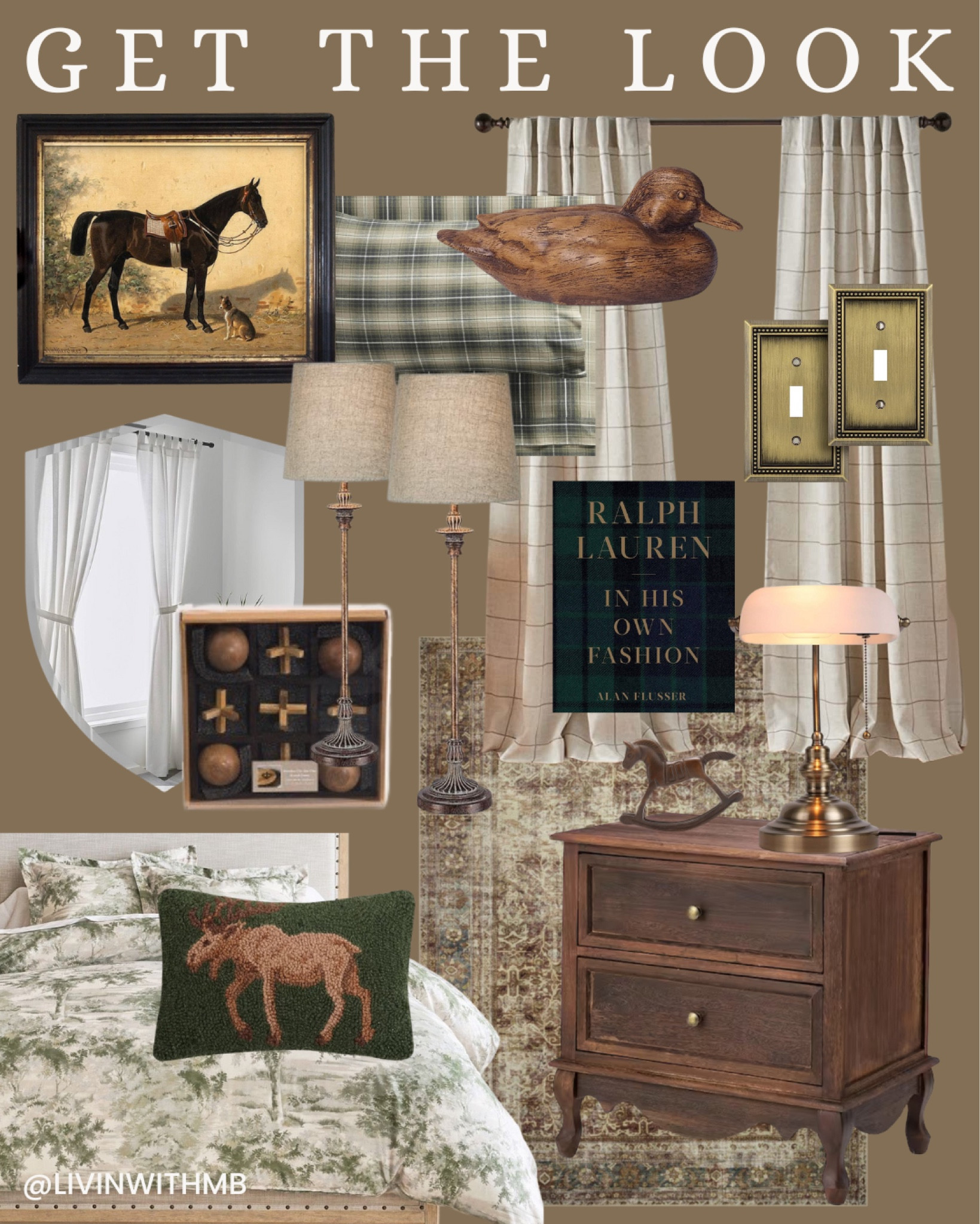 Shop 90s inspired, country club aesthetic bedroom decor! 

Grandpa aesthetic 
Ralph Lauren inspired 

#LTKhome #LTKover40
