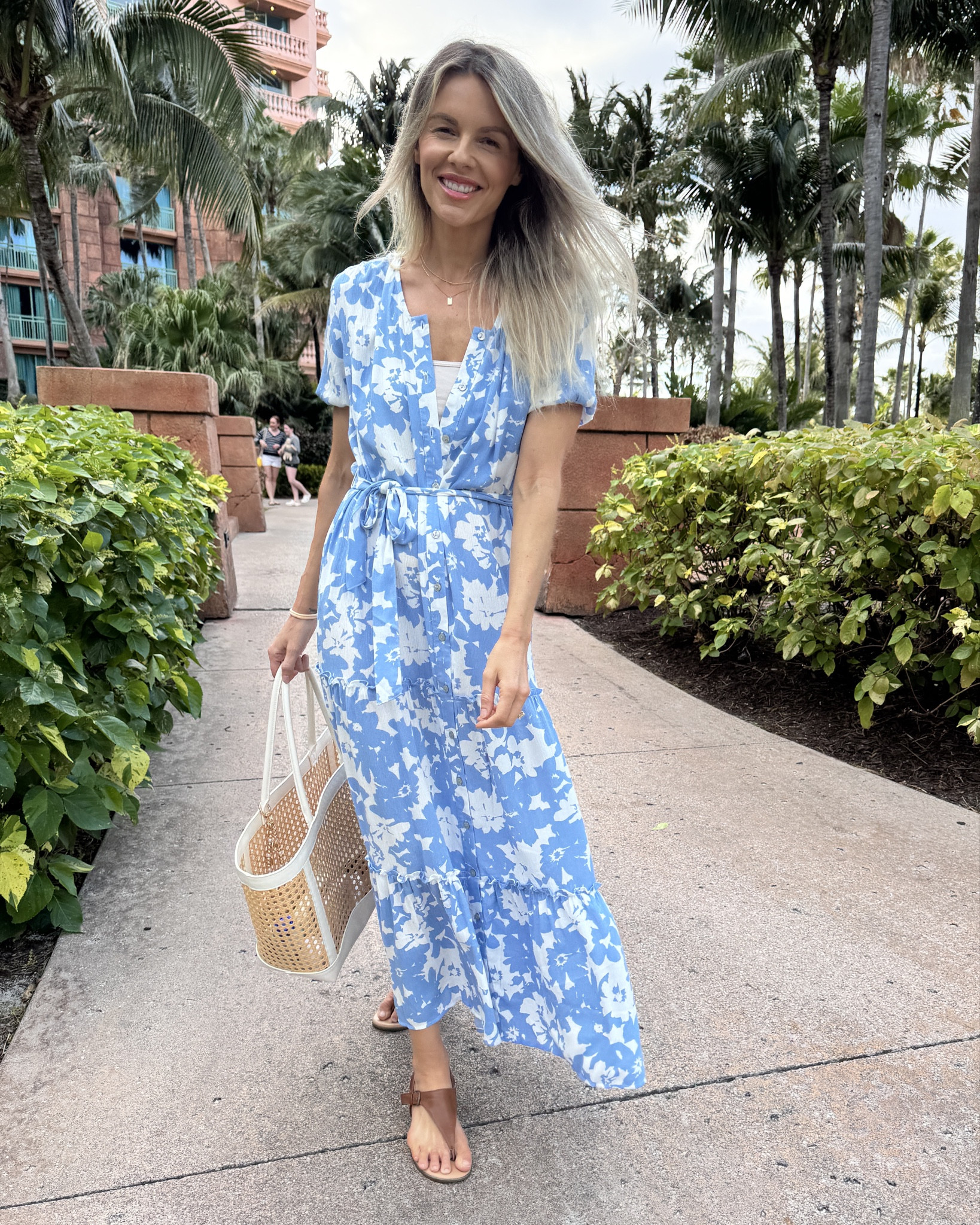 This dress I’m wearing is only $19 and really beautiful. You can wear it buttoned all the way up, but I prefer to wear a brawl underneath and leave it on buttoned for a relaxed fit. I’m wearing a size small, which is my normal size so it’s true to size. A great spring or summer dress and/our great vacation dress.

#LTKFindsUnder50