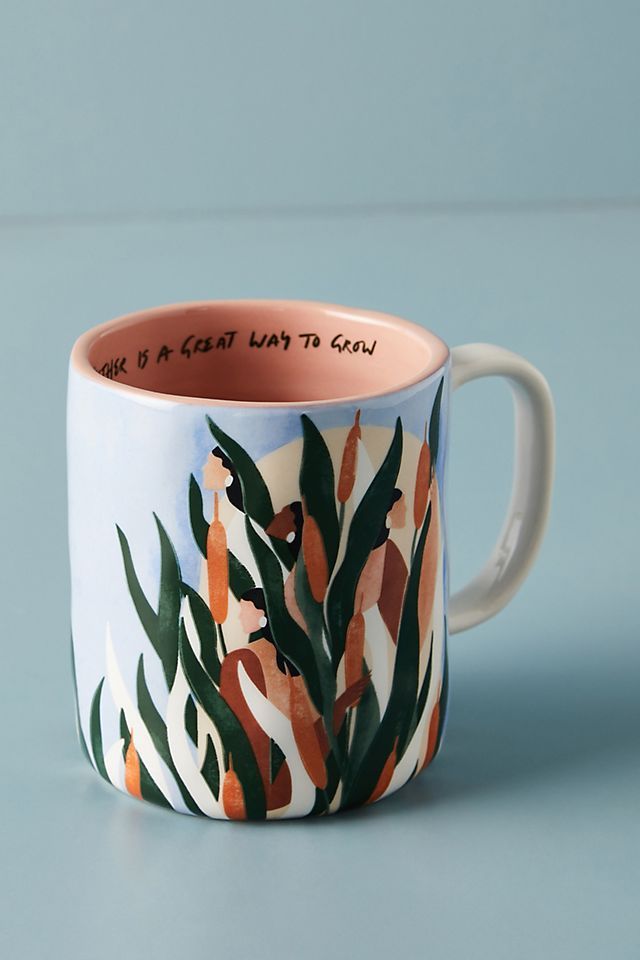 Maggie Stephenson Happiness Blooms Mug | Anthropologie (US)