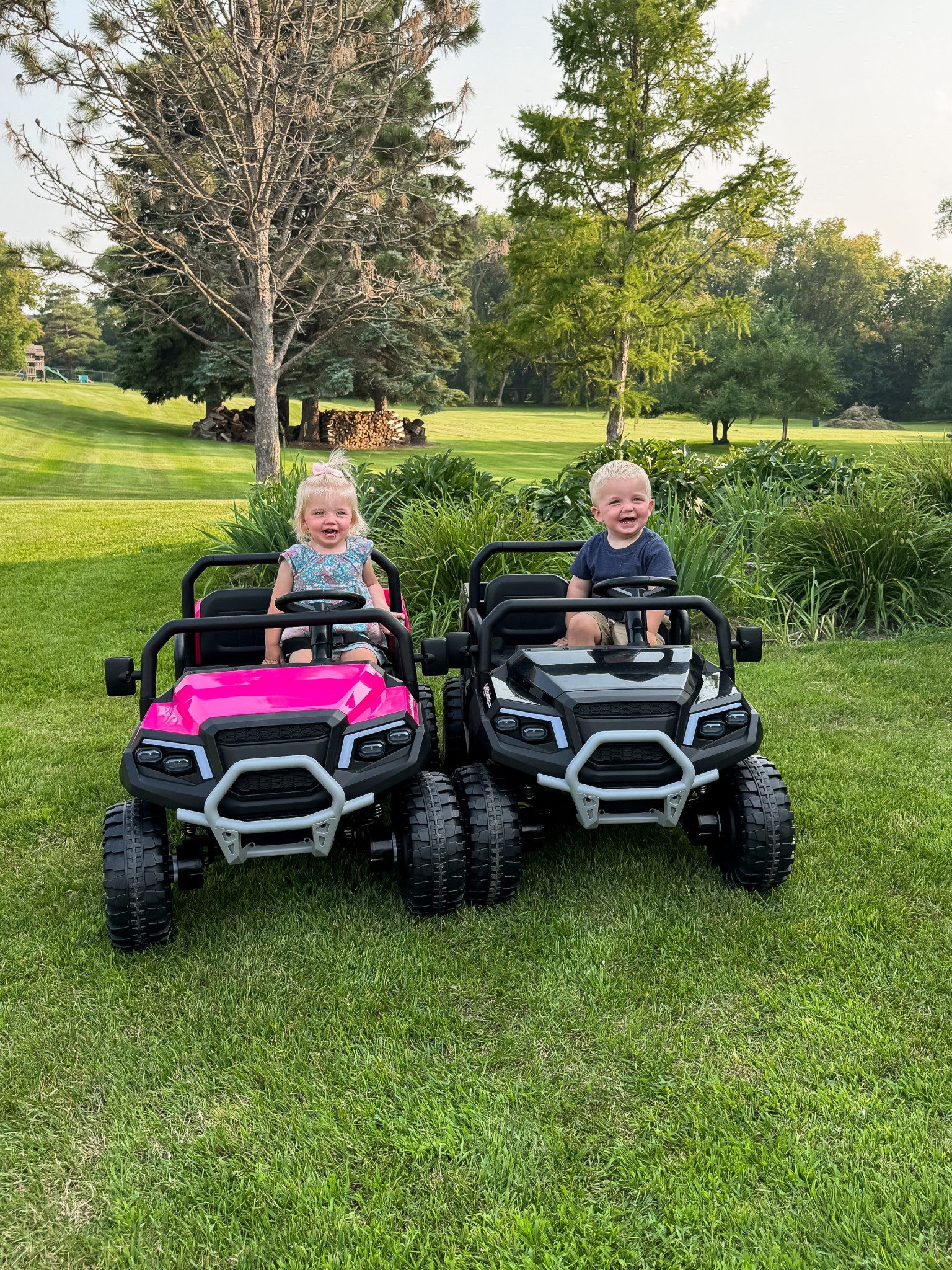 These are on major sale! 24 volt jeeps that come with parental remote control and child manual driving mode, as well as Bluetooth radio and fun music. These are so much fun! 

#LTKKids #LTKFamily #LTKSaleAlert