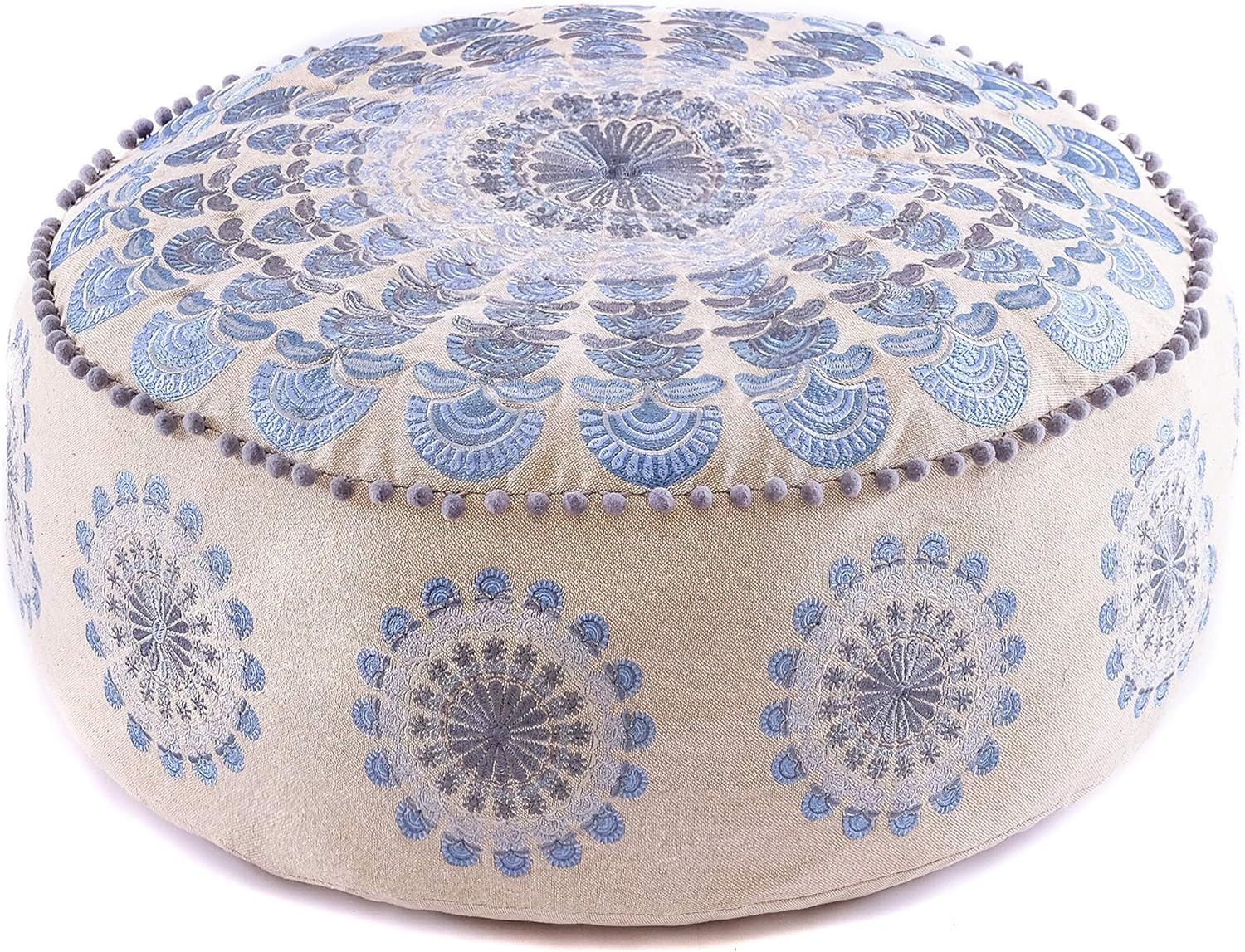 Mandala Life ART - Funda otomana para puf Bohemio, decoración de habitación Artesanal de Lujo p... | Amazon (ES)