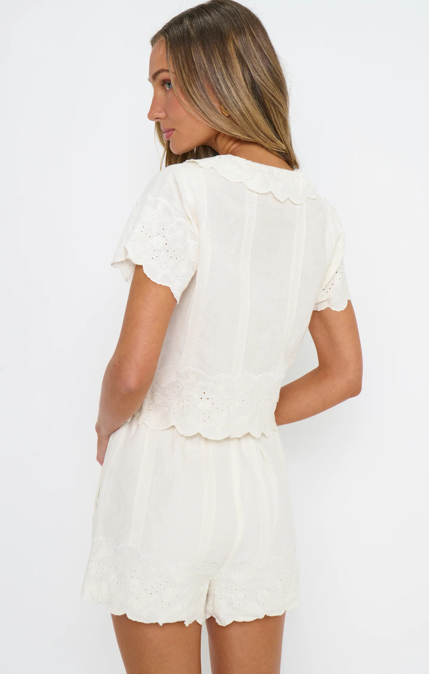 Lyla Top ~ White Eyelet Embroidery | Show Me Your Mumu