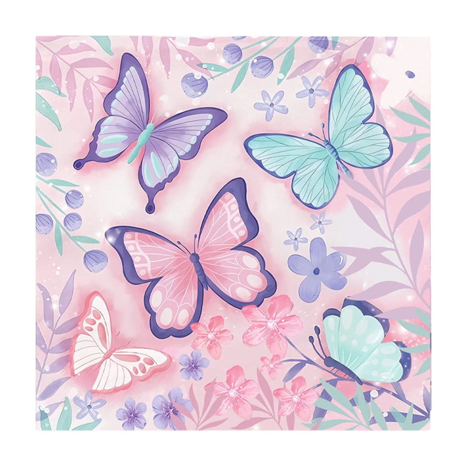 Butterflies Birthday Party Supplies Colorful Tableware Set Of Disposable 7 Inch Plates 10pcs 9 In... | Walmart (US)