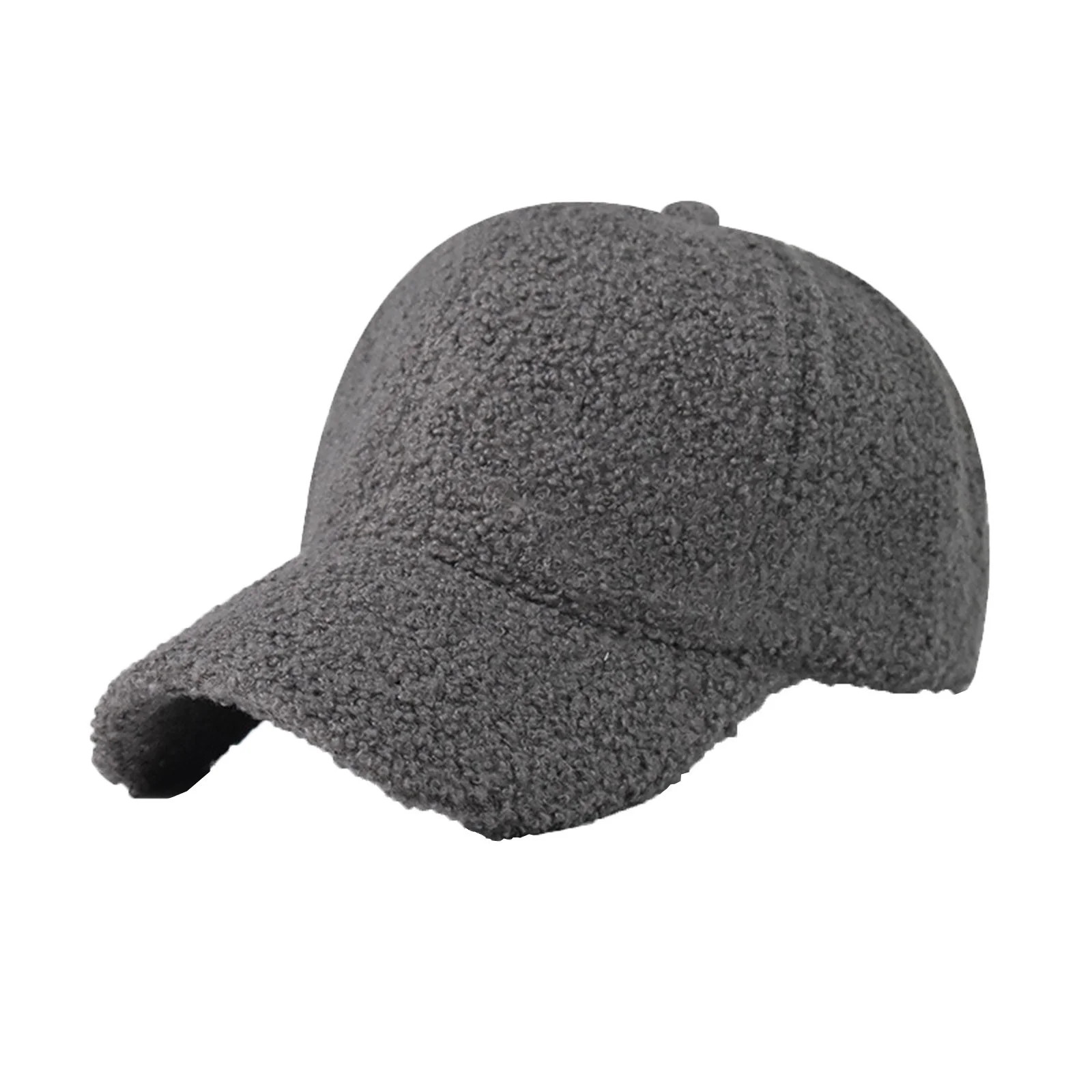ZQUUVOU Winter Baseball Cap for Women Men Faux Fur Fuzzy Baseball Cap Warm Shearling Fleece Lined... | Walmart (US)