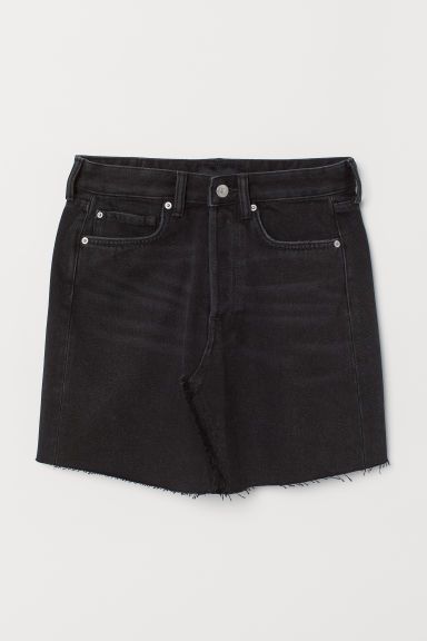 H & M - Denim Skirt - Black | H&M (US)