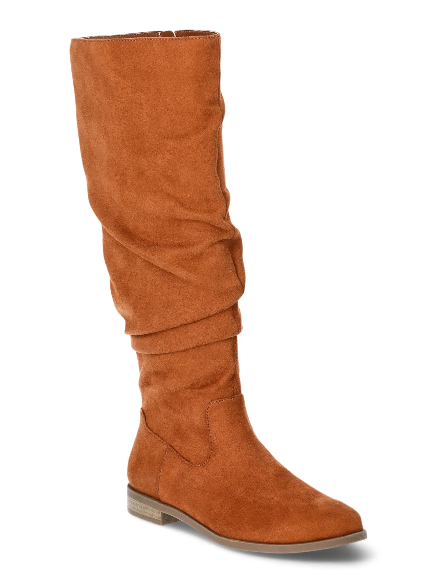 Time and Tru Women's Flat Slouch Boots | Walmart (US)