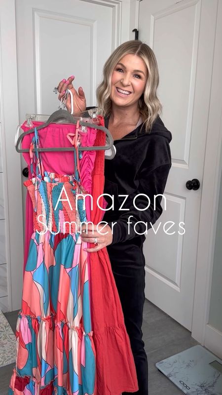 Amazon summer dress favorites 

Wearing size small in all but the pink jumpsuit, wearing a medium in that. 

#LTKunder50 #LTKSeasonal #LTKstyletip